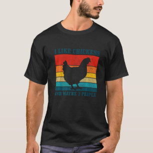 Ich mag Hühner & vielleicht 3 Leute  Vintage Farm  T-Shirt