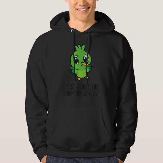 Ich mag Humingvögel einfach nur Hoodie (Vorderseite)