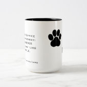 Ich mag Hunde mehr als Menschen Tasse (Mittel)