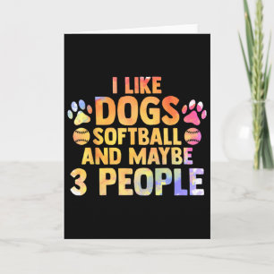 Ich mag Hunde Softll und vielleicht 3 Personen Was Karte