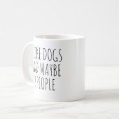 Ich mag Hunde und vielleicht 3 Leute Kaffeetasse (Vorderseite Links)