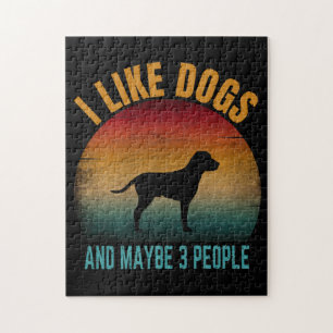 ICH MAG HUNDE UND VIELLEICHT 3 MENSCHEN PUZZLE