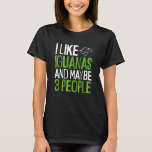 Ich mag Iguanas, vielleicht Reptilien-Besitzer-Hau T-Shirt