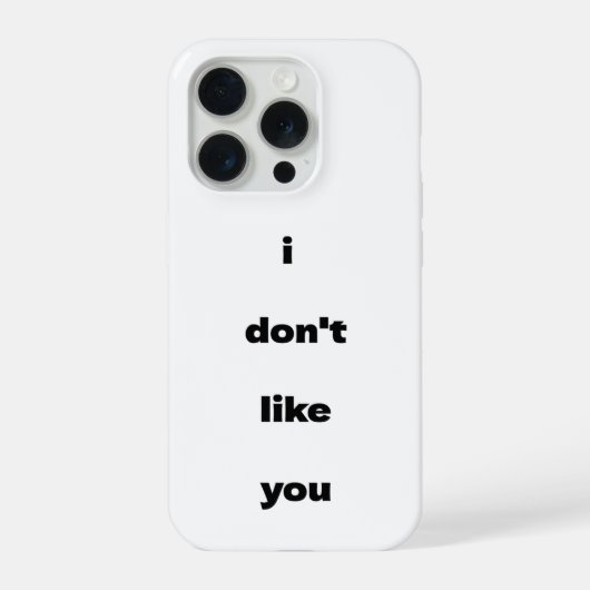 Ich mag Ihren Humor nicht iPhone Hülle (Rückseite)