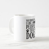 Ich mag ihren Hund Funny Dog Lover Kaffeetasse (Vorderseite Links)