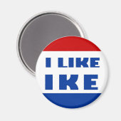 Ich mag Ike Magnet (Vorderseite/Rückseite)