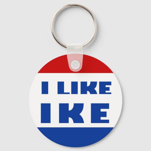 Ich mag Ike Schlüsselanhänger (Vorderseite)