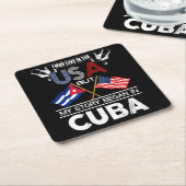 Ich mag in den USA leben, aber meine Geschichte be Rechteckiger Pappuntersetzer (angewinkelt)