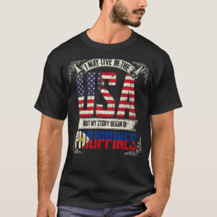Ich mag in den USA leben, aber meine Geschichte be T-Shirt