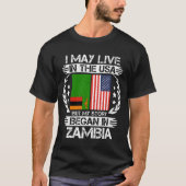 Ich mag in den USA leben, aber meine Geschichte be T-Shirt (Vorderseite)