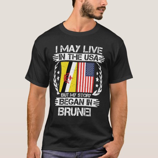 Ich mag in den USA leben, aber meine Geschichte be T-Shirt (Vorderseite)