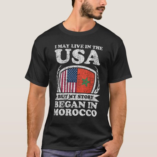 Ich mag in den USA leben, aber meine Geschichte be T-Shirt (Vorderseite)
