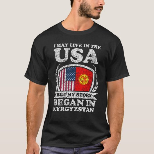 Ich mag in den USA leben, aber meine Geschichte be T-Shirt (Vorderseite)