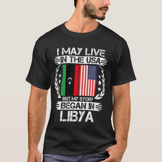 Ich mag in den USA leben, aber meine Geschichte be T-Shirt (Vorderseite)