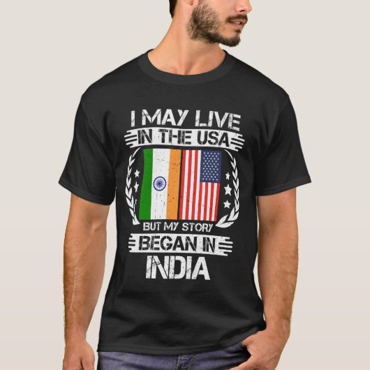 Ich mag in den USA leben, aber meine Geschichte be T-Shirt (Vorderseite)