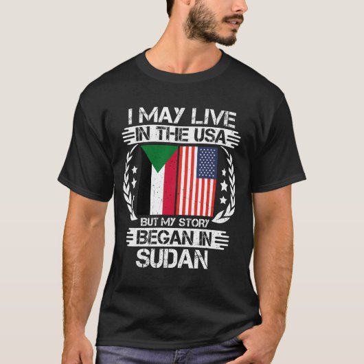 Ich mag in den USA leben, aber meine Geschichte be T-Shirt (Vorderseite)