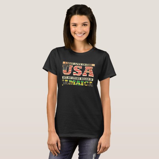 Ich mag in den USA leben, aber meine Geschichte be T-Shirt (Vorne ganz)