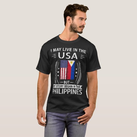 Ich mag in den USA leben, aber meine Geschichte be T-Shirt (Vorne ganz)
