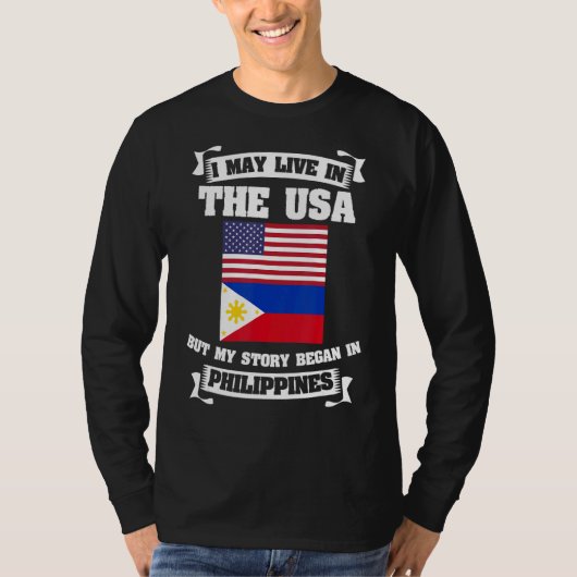 Ich mag in den USA leben, aber meine Geschichte be T-Shirt (Vorderseite)