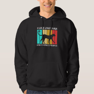 Ich mag Jaguare und vielleicht 3 Leute Hoodie