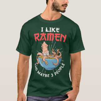 Ich mag japanisches Essen und 3 Leute Ramen 268 T-Shirt