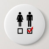 Ich mag Jungen Button (Vorderseite)