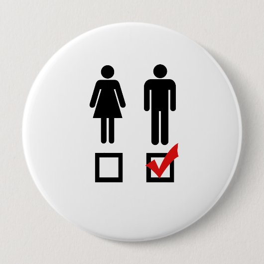 Ich mag Jungen Button (Vorderseite)