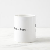 Ich mag Jungen, mit anderen Jungen Kaffeetasse (Mittel)
