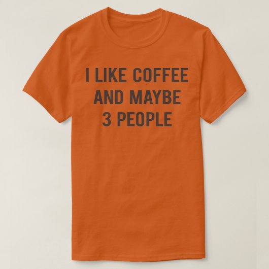 Ich mag Kaffee 1 T-Shirt (Design vorne)