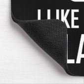 Ich mag Kaffee ein Latte lustig Mousepad (Ecke)