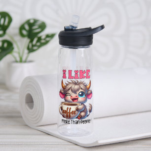 Ich mag Kaffee lieber als Menschen Trinkflasche