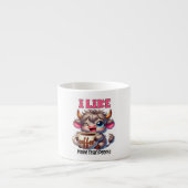 Ich mag Kaffee mehr als Menschen Espressotasse (Vorderseite)