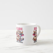 Ich mag Kaffee mehr als Menschen Espressotasse (Vorderseite Rechts)
