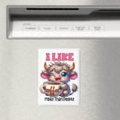 Ich mag Kaffee mehr als Menschen Magnet (In Situ (Geschirrspüler))
