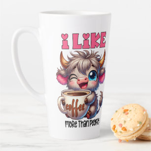 Ich mag Kaffee mehr als Menschen  Milchtasse