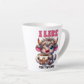Ich mag Kaffee mehr als Menschen Milchtasse (Rechte Ecke)