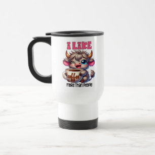Ich mag Kaffee mehr als Menschen  Reisebecher