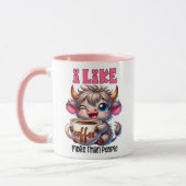 Ich mag Kaffee mehr als Menschen Tasse (Links)