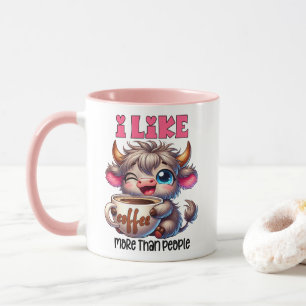 Ich mag Kaffee mehr als Menschen Tasse