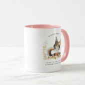 Ich mag Kaffee, mein Katzen und 3 Personen | Monog Tasse (VorderseiteRechts)