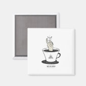 Ich mag Kaffee mit meinem Sauerstoff Magnet (Vorderseite/Rückseite)