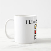 Ich mag... Kaffee mit Milch & 1 Süßstoff Kaffee M Kaffeetasse (Links)