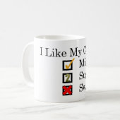 Ich mag... Kaffee mit Milch & 2 Zucker Tasse Kaffe (Vorderseite Links)