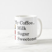 Ich mag... Kaffee mit Milchkaffee Tasse (VorderseiteRechts)