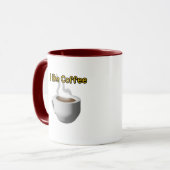 Ich mag Kaffee  Tasse (Vorderseite Links)