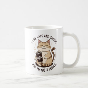 Ich mag Kaffee von Katzen und vielleicht 3 Persone Kaffeetasse