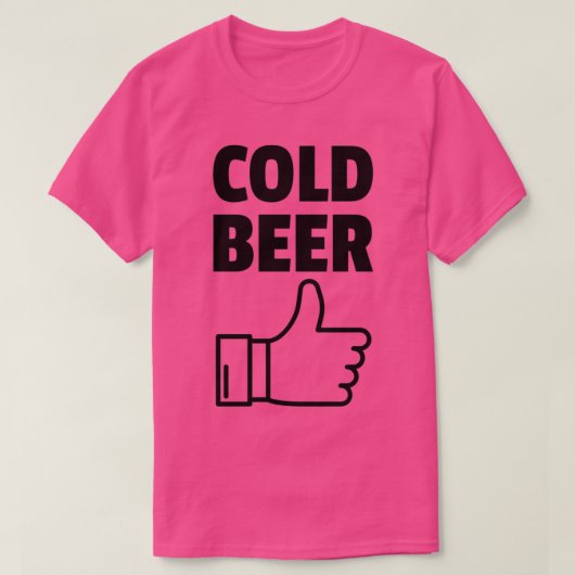 Ich mag kaltes Bier, das auftaucht T-Shirt (Design vorne)
