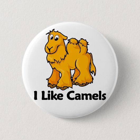 Ich mag Kamele Button (Vorderseite)