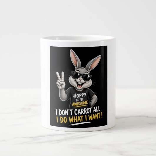 Ich mag Karotten überhaupt nicht Jumbo-Tasse (Vorderseite)