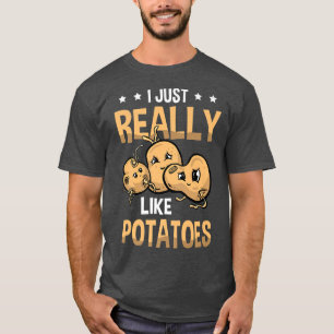 Ich mag Kartoffeln, Gemüse-Pommes Frites Potat T-Shirt